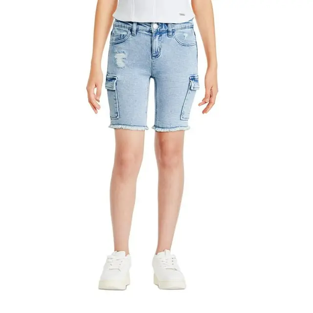 Justice Girls' Cargo Bermuda Short (Size 7)