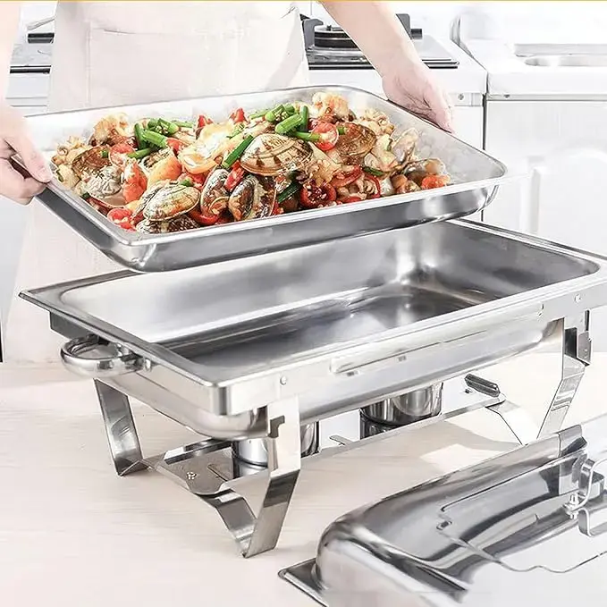 Stainless Steel Chafing Dish Buffet Set, 11L Full Size Buffet