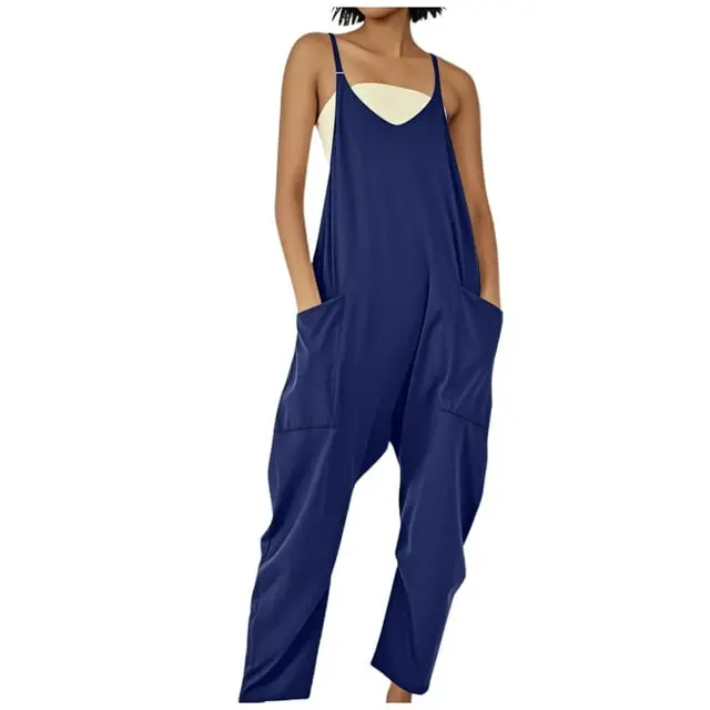 WANPI Blue Jumpsuit Adjustable Straps (M)