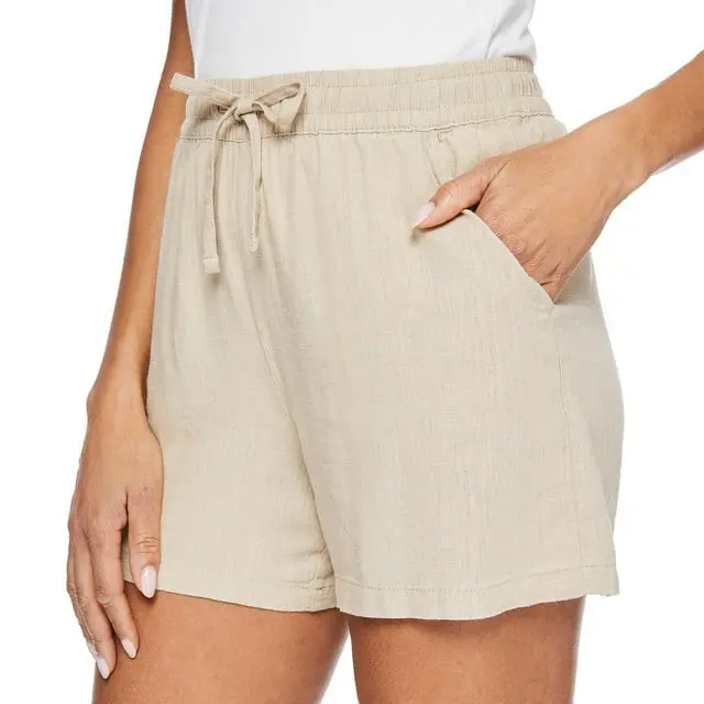 Iyla Women's Linen-Blend Shorts (XL/TG)