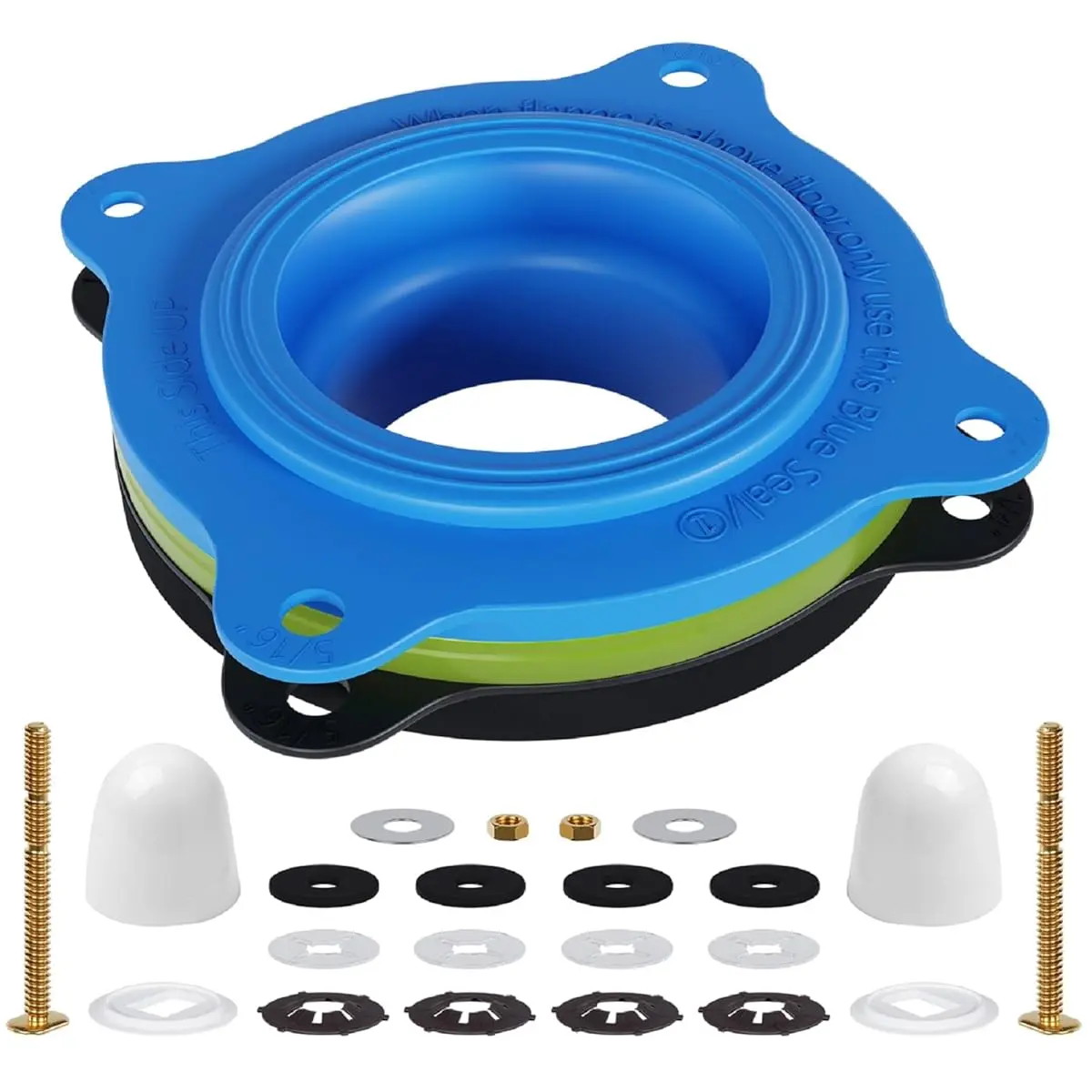 MENNTY Elastic Wax Ring Kit For Toilet Installation - Reusable Toilet Seal Ring