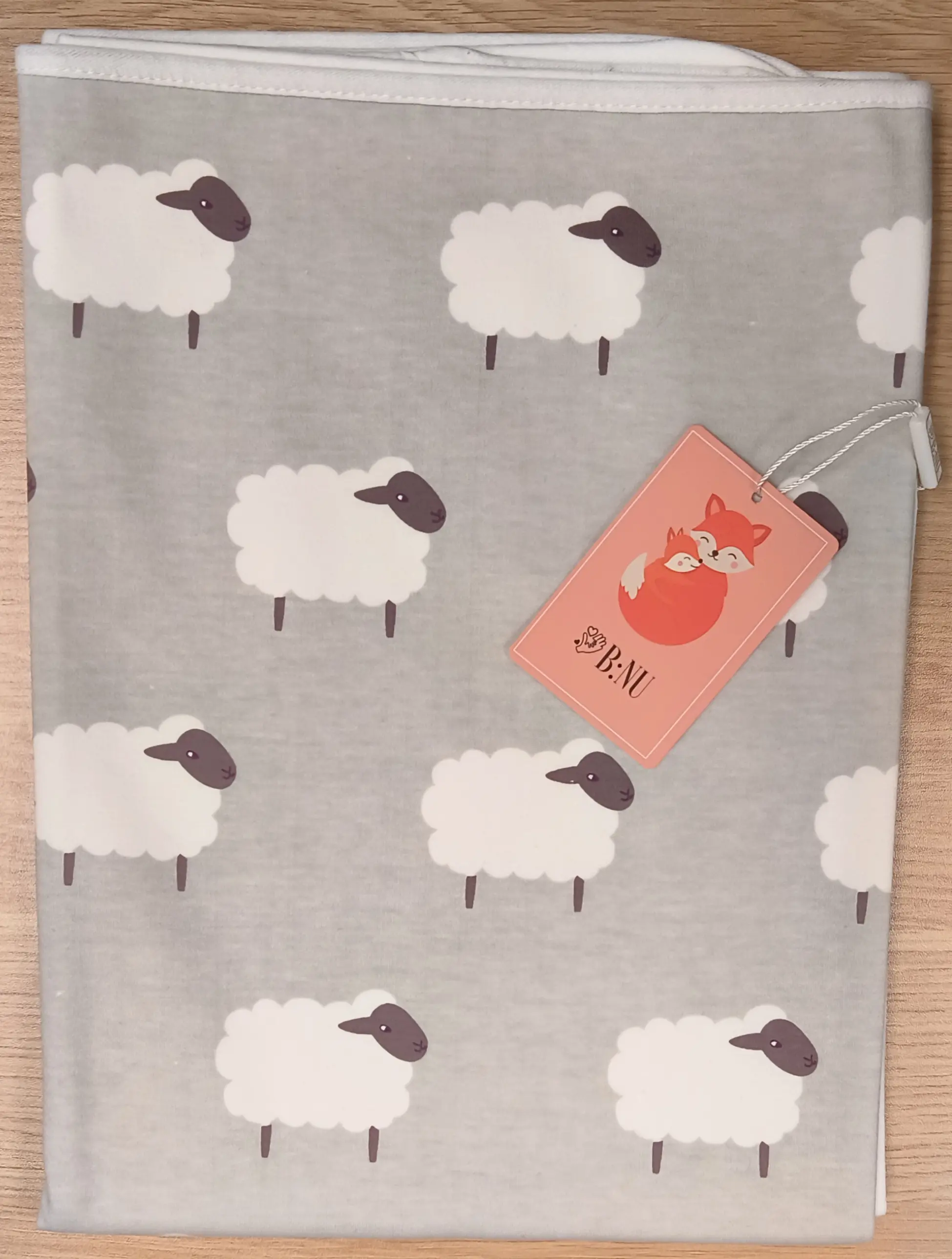 B:NU Baby Waterproof Crib Pads - Single Pack, Sheep Pattern